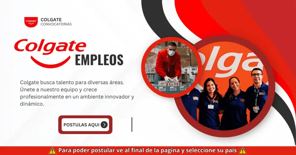 OPORTUNDIAD LABORAL EN COLGATE 