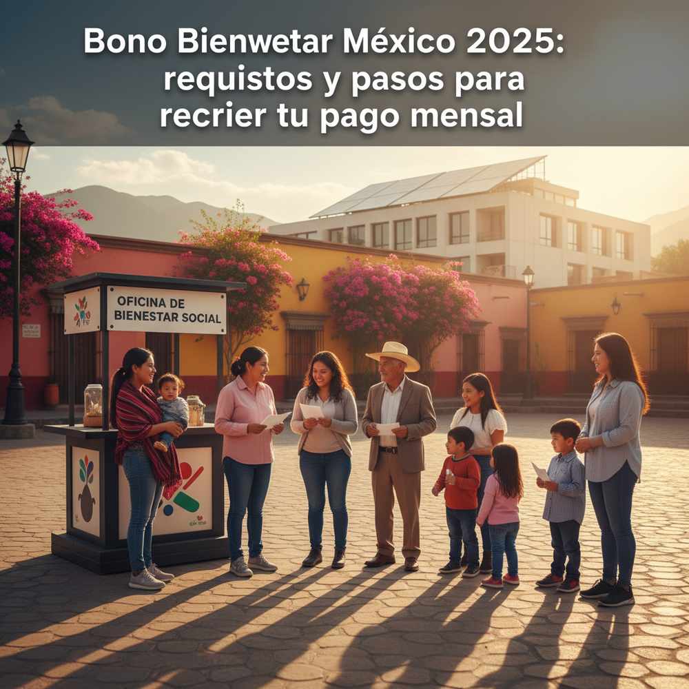 Bono Bienestar México 2025: requisitos y pasos para recibir tu pago mensual